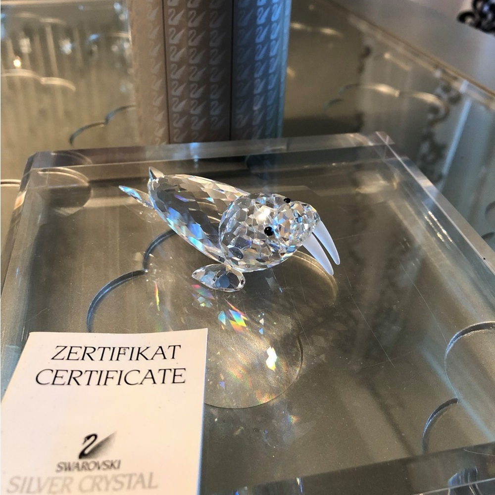 SWAROVSKI RETIRED SILVER CRYSTAL WALRUS